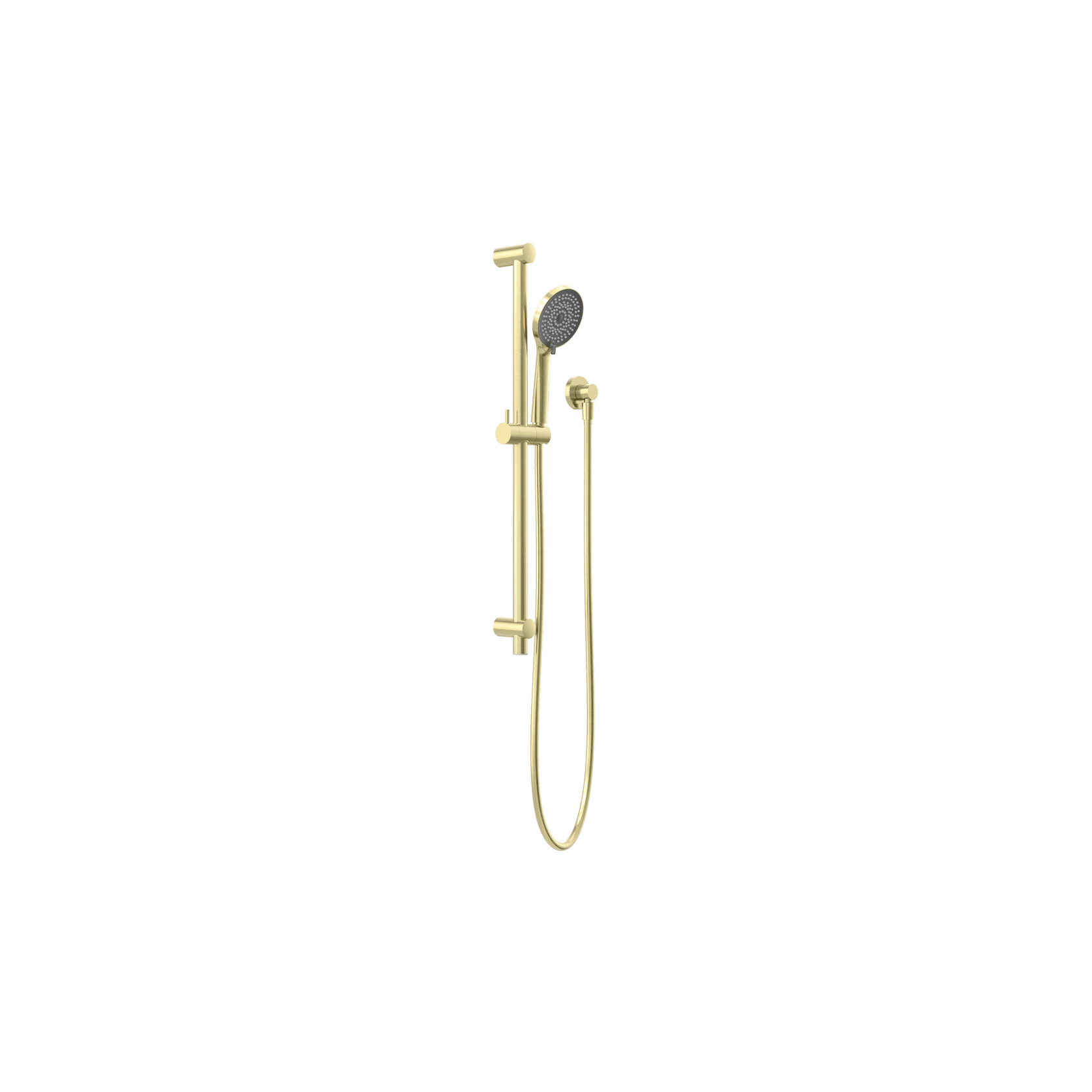 Round Metal Project Shower Rail 4 Star Rating Brushed Gold gallery detail image