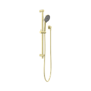 Round Metal Project Shower Rail 4 Star Rating Brushed Gold gallery detail image