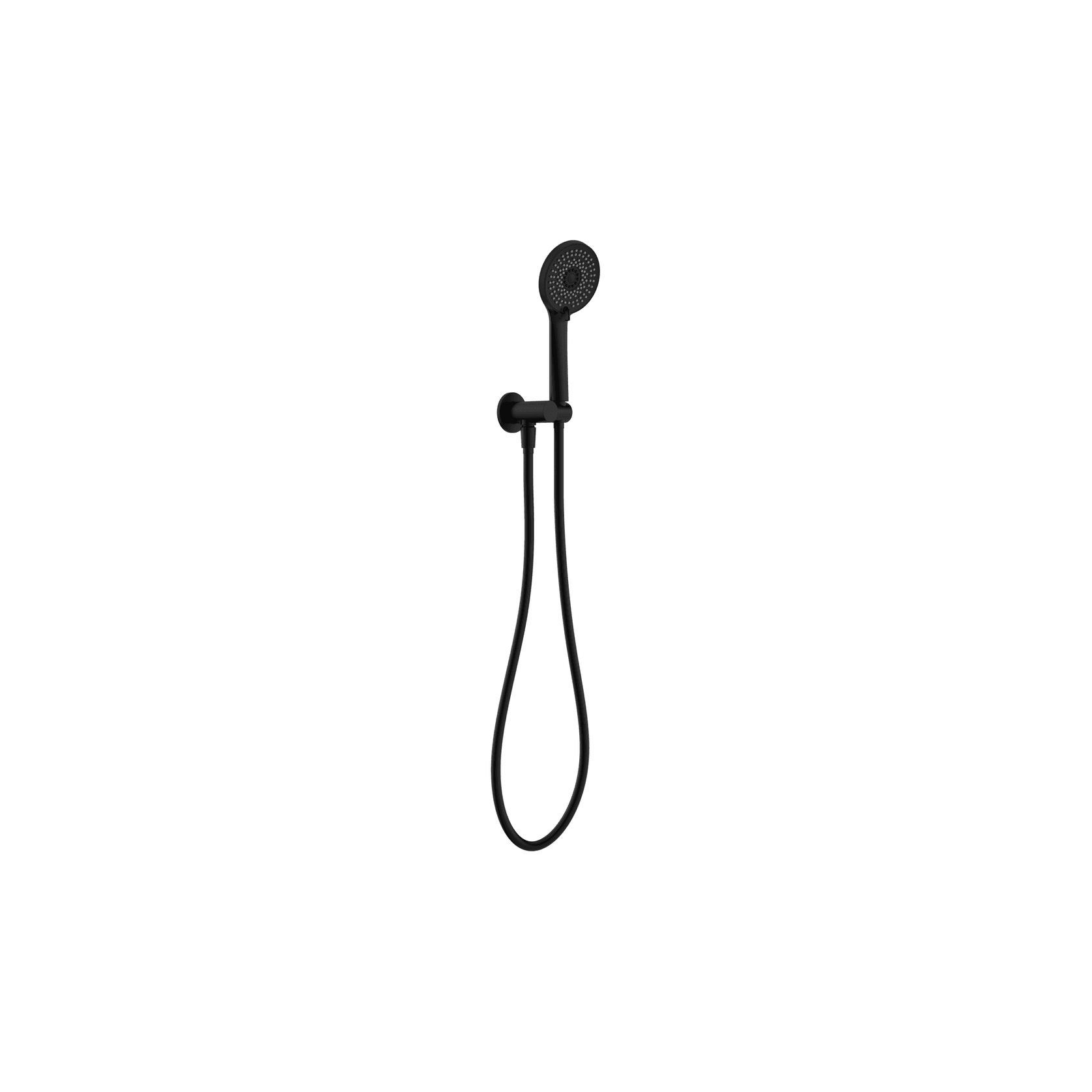Project Round Shower On Bracket 4 Star Rating Matte Black gallery detail image
