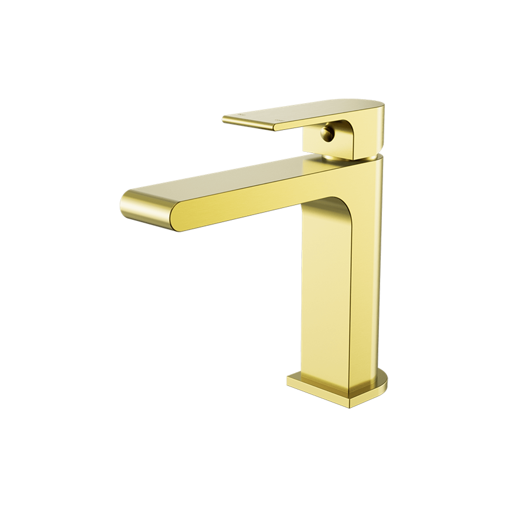 Bianca Basin Mixer Straight Spout | Brushed Gold gallery detail image