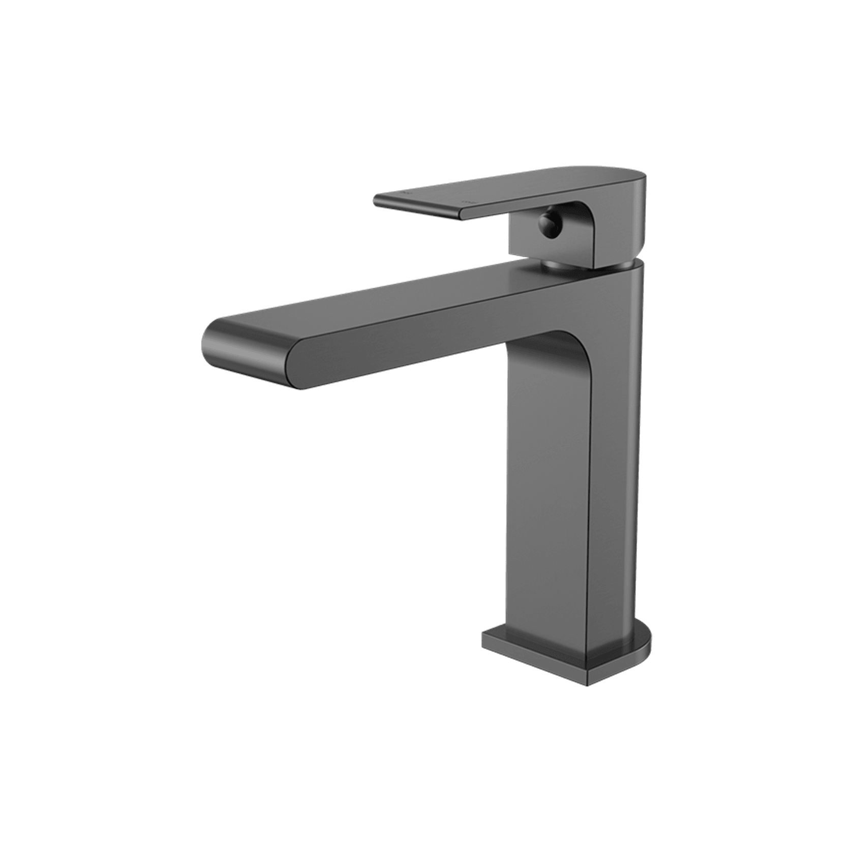 Bianca Basin Mixer Straight Spout | Gun Metal gallery detail image