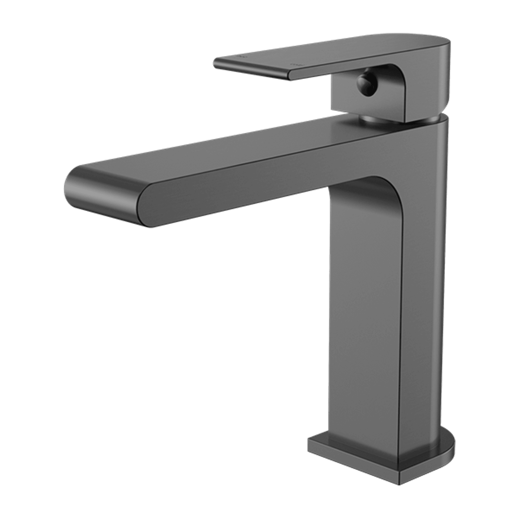 Bianca Basin Mixer Straight Spout | Gun Metal gallery detail image