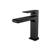 Bianca Basin Mixer Straight Spout | Matte Black gallery detail image