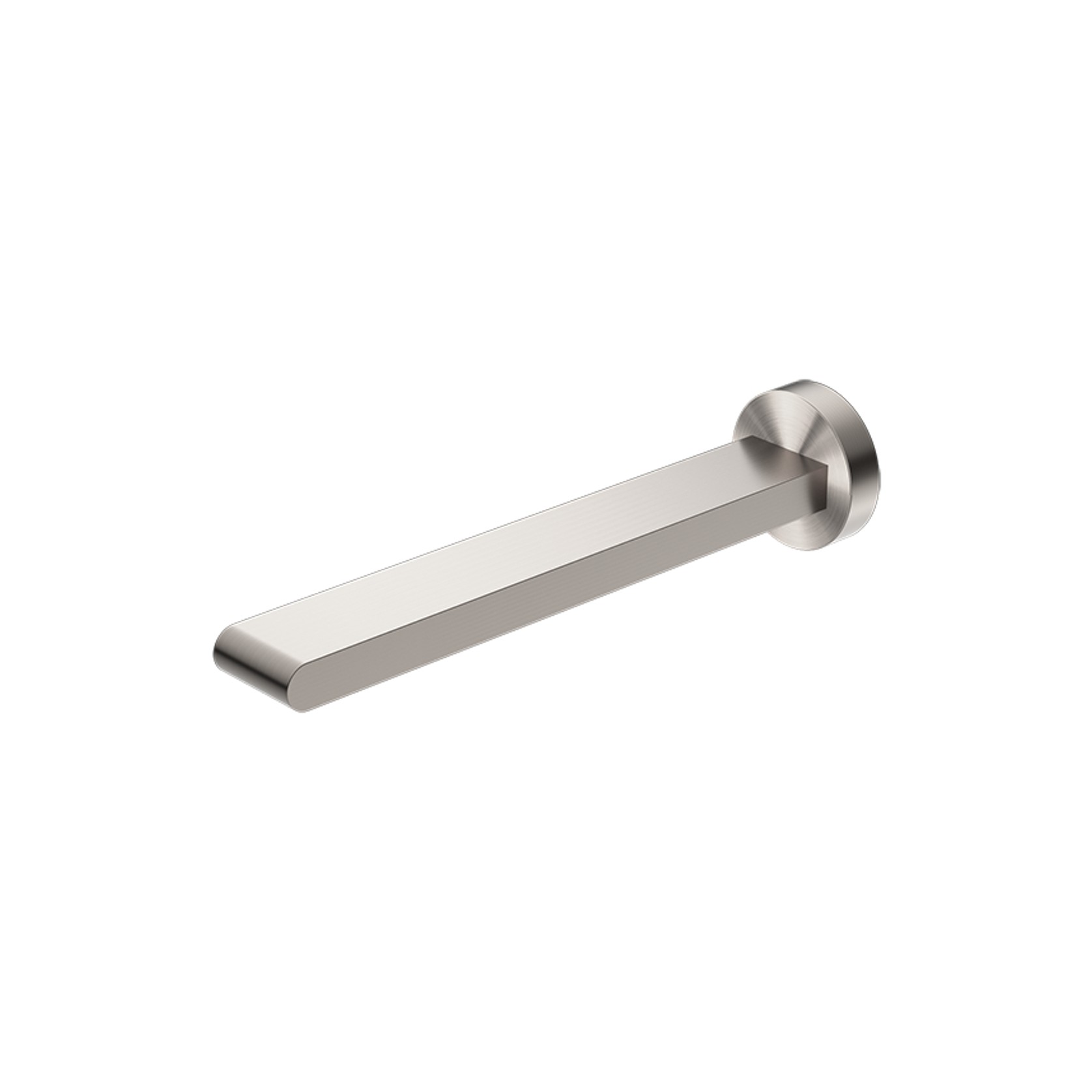 Bianca Fixed Bath Spout 240mm | Brushed Nickel gallery detail image