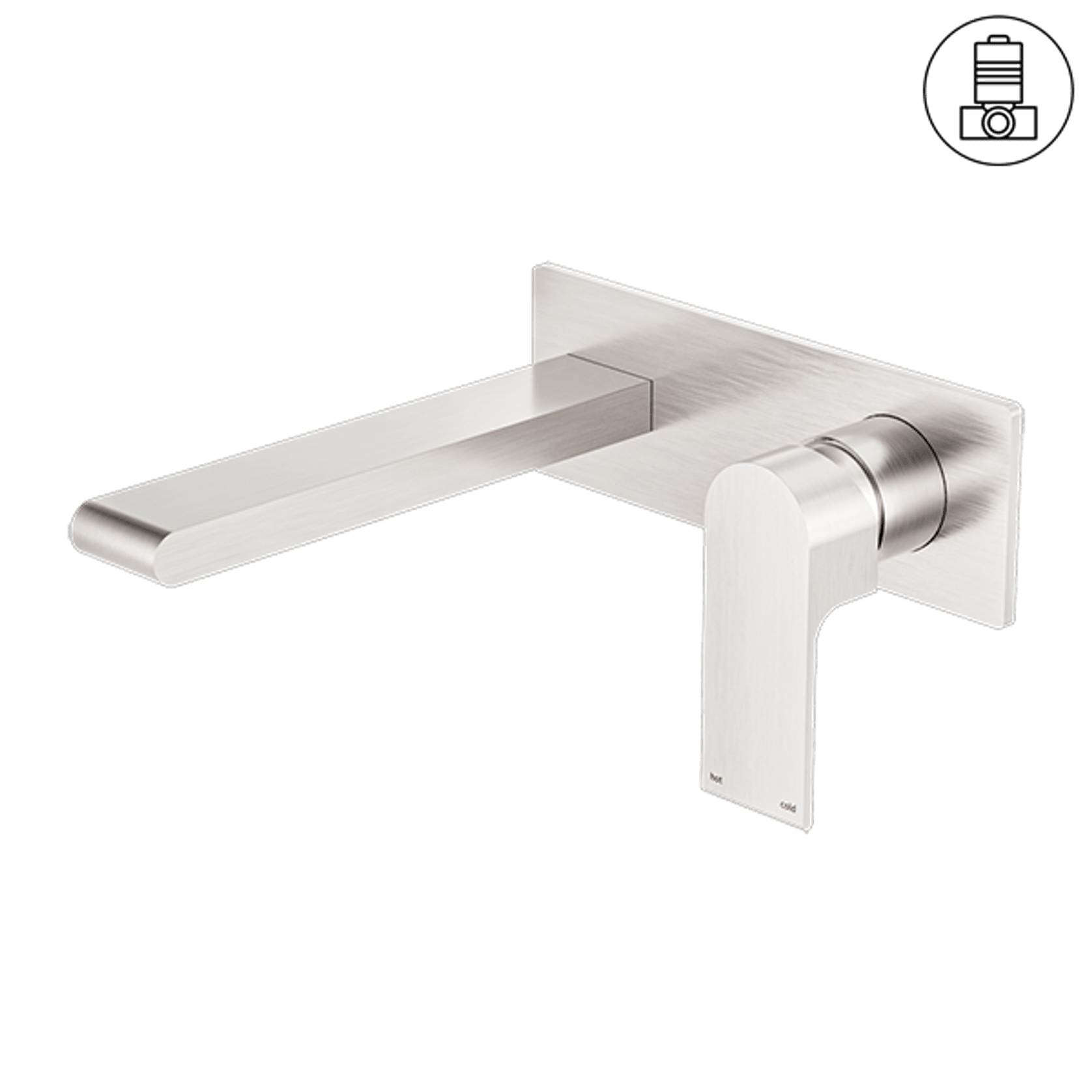 Bianca Basin/Bath Mixer 230mm | Brushed Nickel gallery detail image
