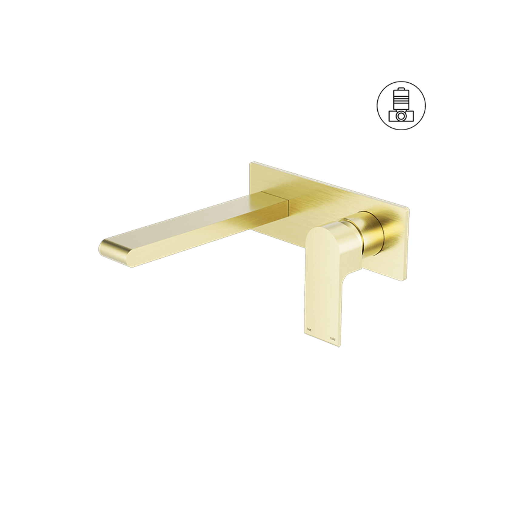 Bianca Basin/Bath Mixer 230mm | Brushed Gold gallery detail image