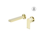 Bianca Basin/Bath Mixer Back Plate 230mm | Brushed Gold gallery detail image