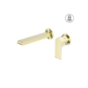 Bianca Basin/Bath Mixer Back Plate 230mm | Brushed Gold gallery detail image