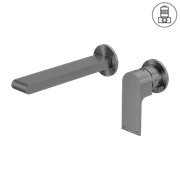Bianca Basin/Bath Mixer Back Plate 230mm | Gun Metal gallery detail image
