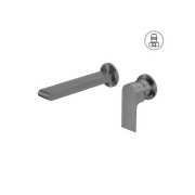 Bianca Basin/Bath Mixer Back Plate 230mm | Gun Metal gallery detail image