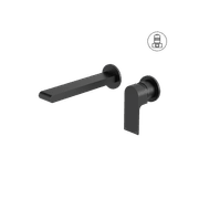 Bianca Basin/Bath Mixer Back Plate 230mm | Matte Black gallery detail image