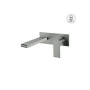 Bianca Wall Basin/Bath Mixer 187mm | Gun Metal gallery detail image