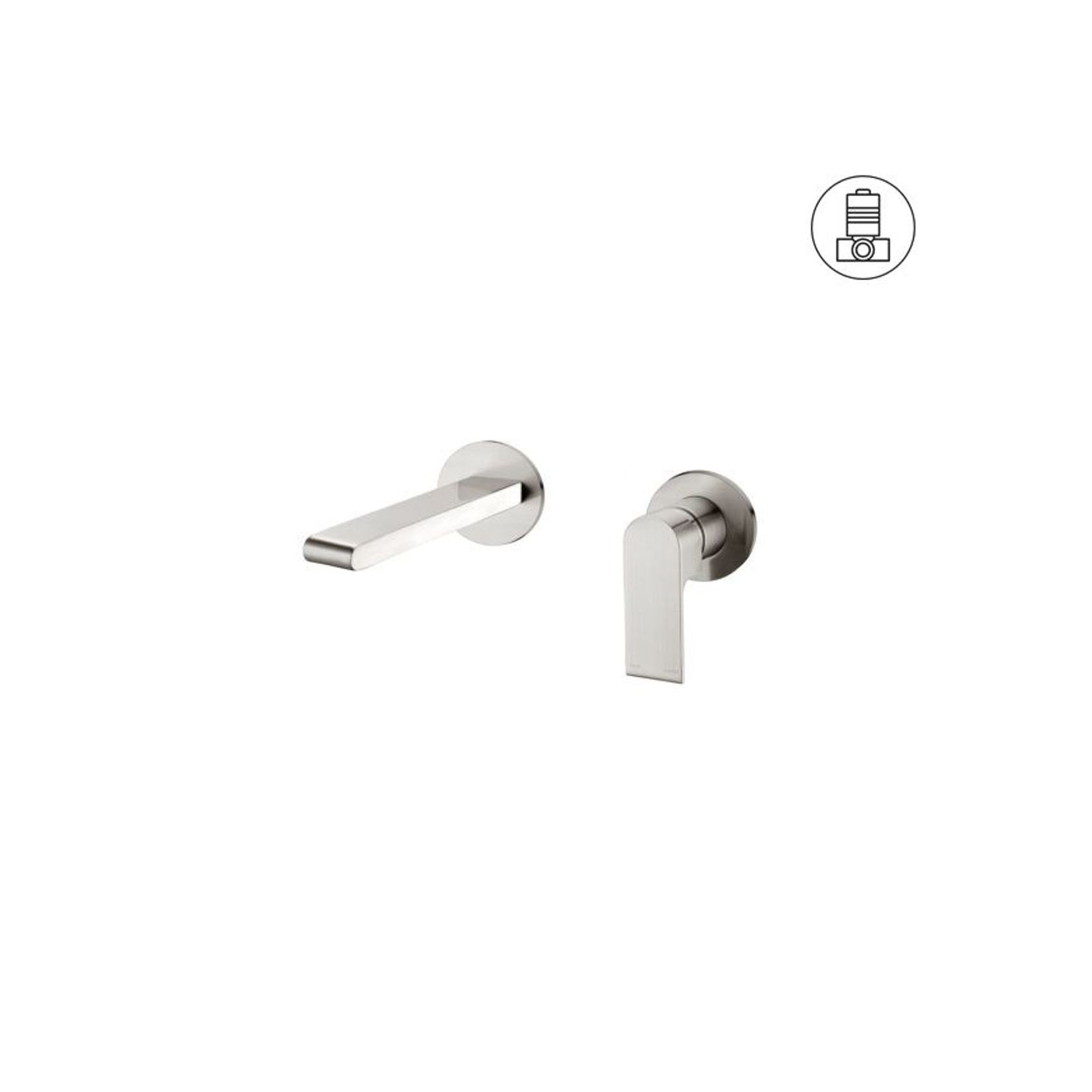 Bianca Mixer Separate Back Plate 187mm | Brushed Nickel gallery detail image