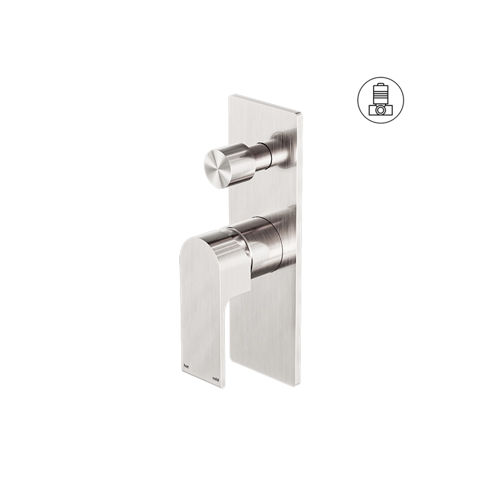 Bianca Shower Mixer & Divertor | Brushed Nickel gallery detail image