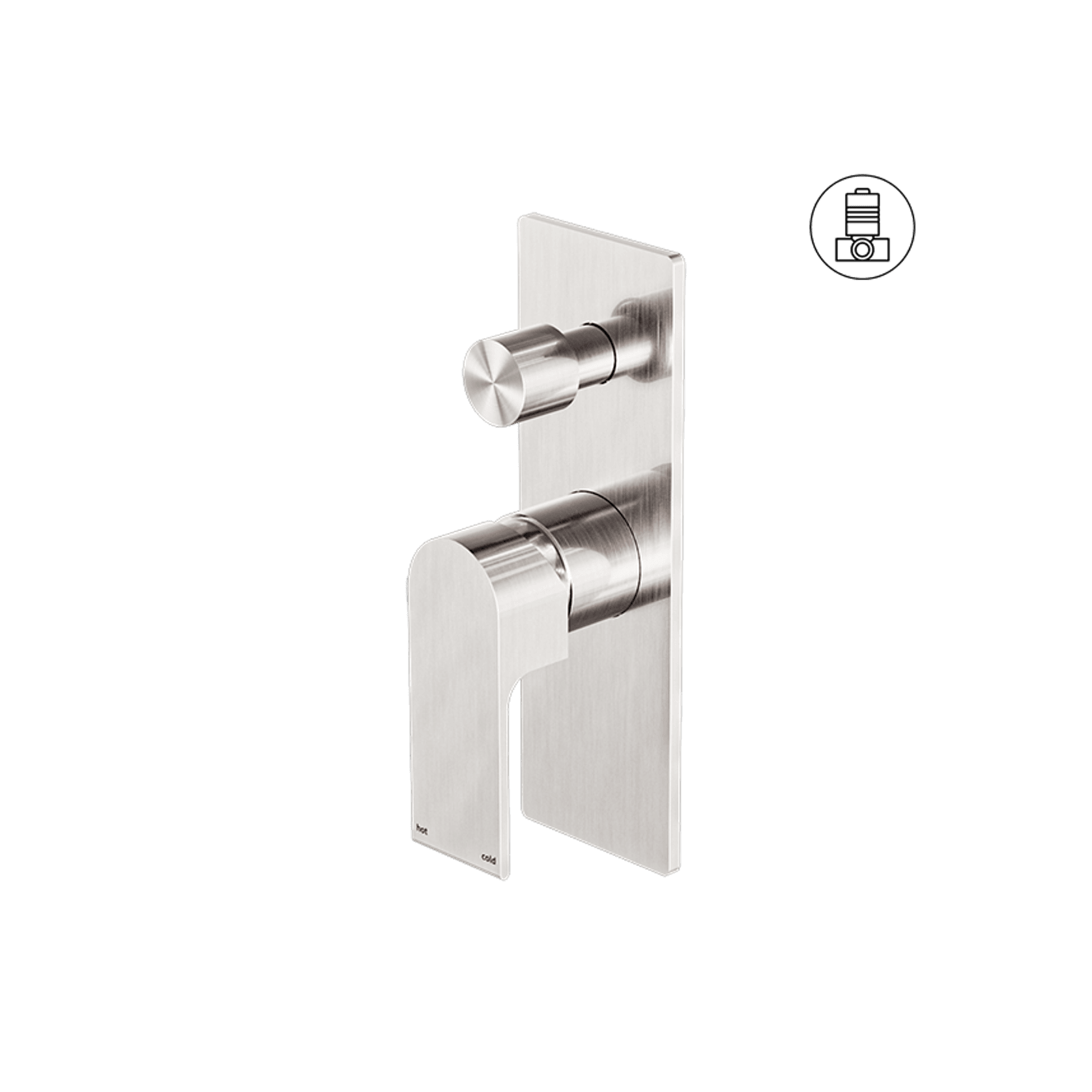 Bianca Shower Mixer & Divertor | Brushed Nickel gallery detail image