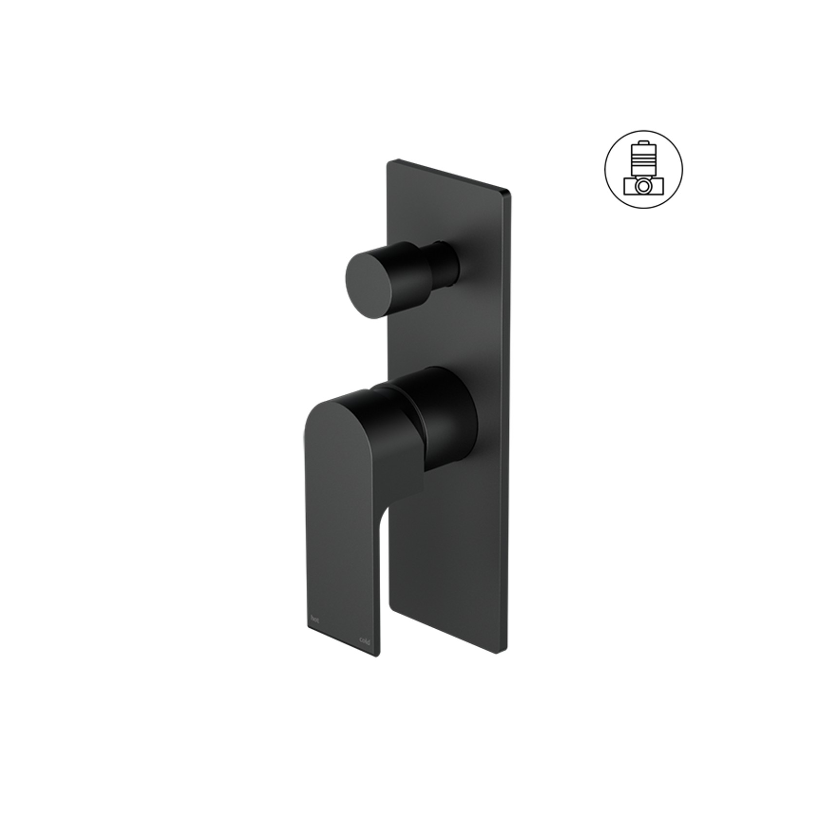 Bianca Shower Mixer & Divertor | Matte Black gallery detail image