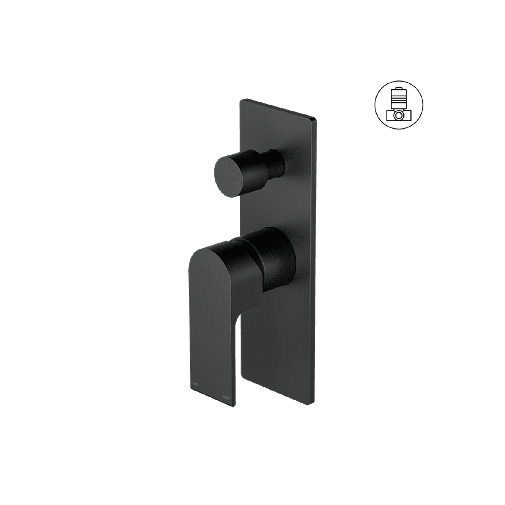 Bianca Shower Mixer & Divertor | Matte Black gallery detail image