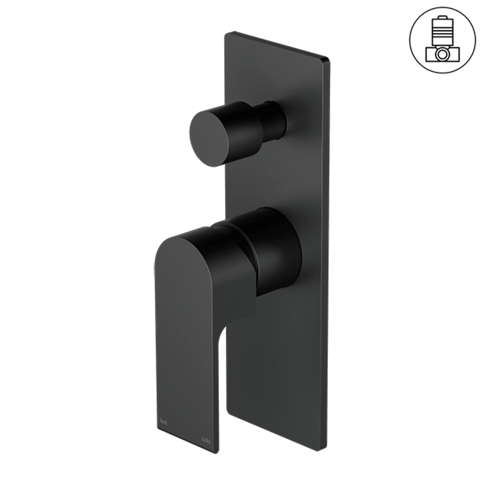 Bianca Shower Mixer & Divertor | Matte Black gallery detail image