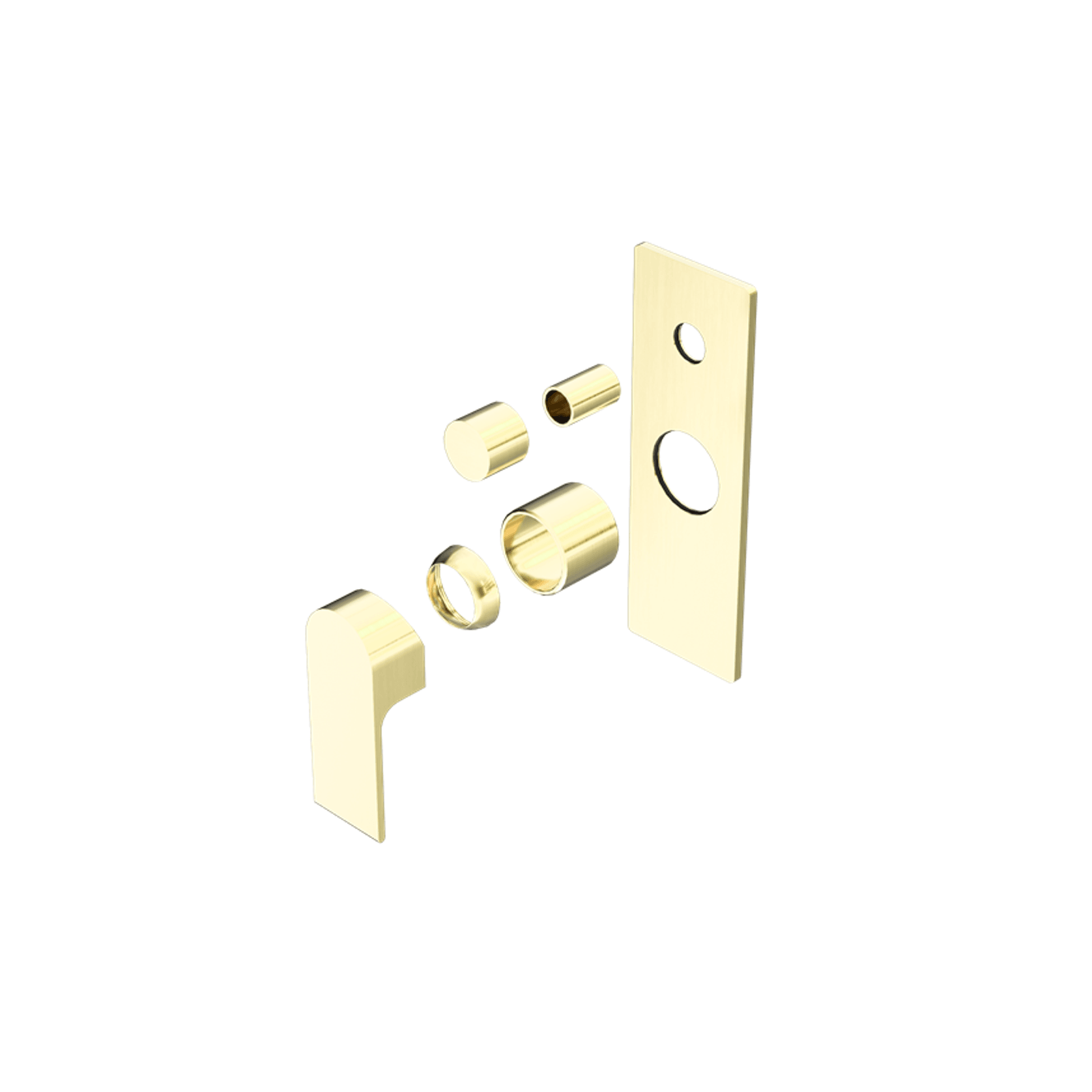 Bianca Shower Mixer & Divertor Trim Kits | Brushed Gold gallery detail image