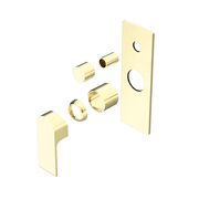 Bianca Shower Mixer & Divertor Trim Kits | Brushed Gold gallery detail image