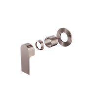 Bianca Shower Mixer 80mm Plate Trim Kits | Brushed Bronze gallery detail image