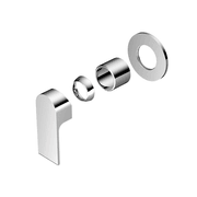Bianca Shower Mixer 80mm Plate Trim Kits | Chrome gallery detail image