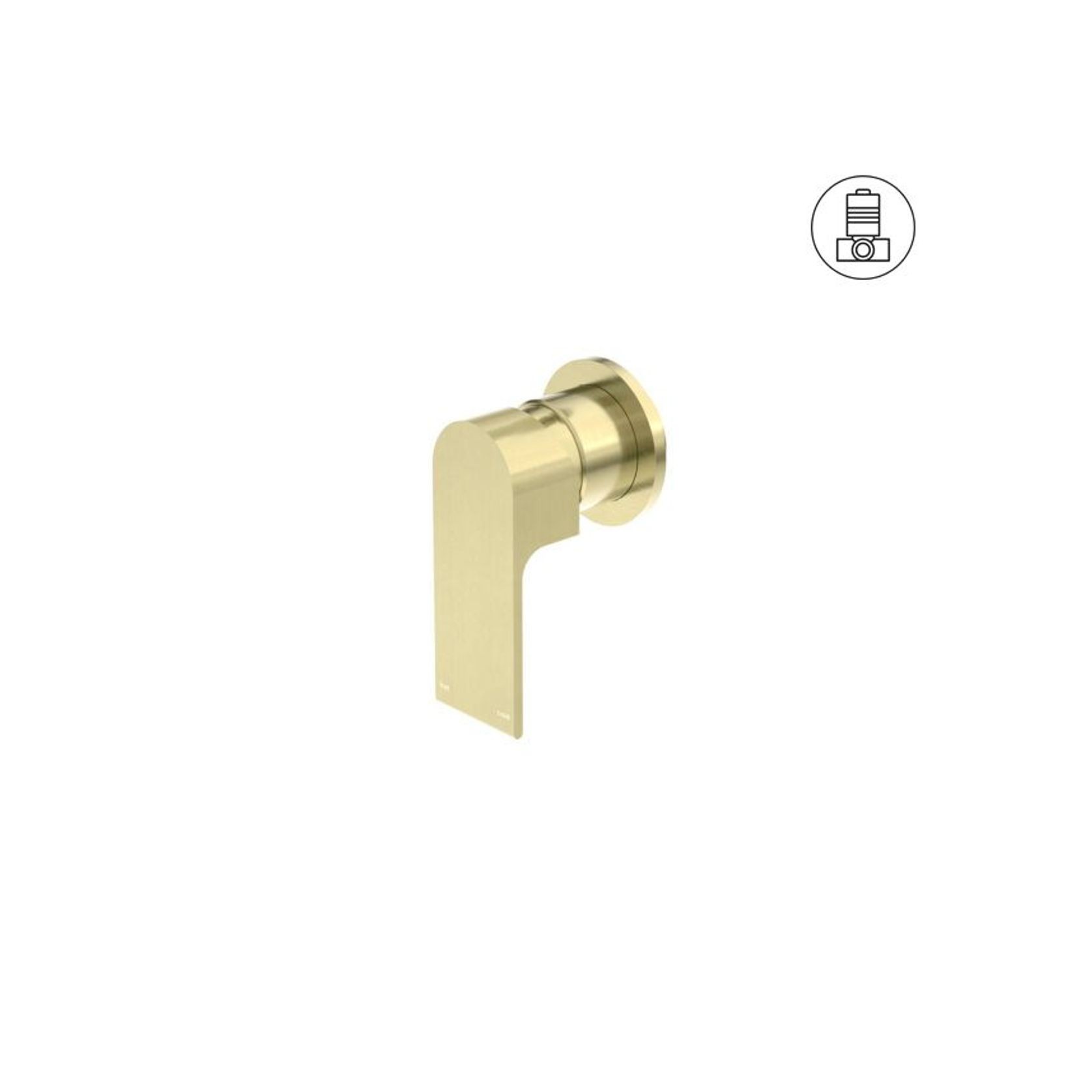 Bianca Shower Mixer 80mm Plate | Brushed Gold gallery detail image