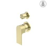 Bianca Shower Mixer & Divertor Back Plate | Brushed Gold gallery detail image