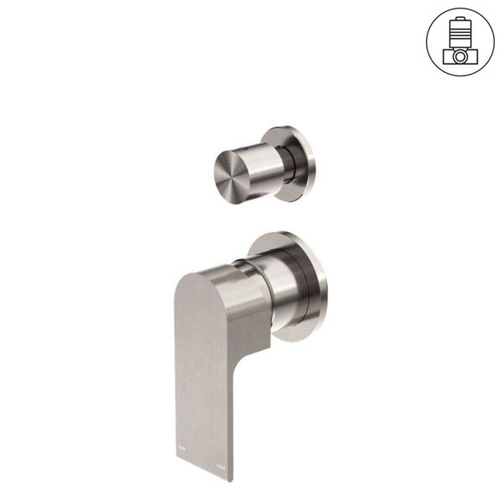 Bianca Shower Mixer & Divertor Back Plate | Brushed Nickel gallery detail image