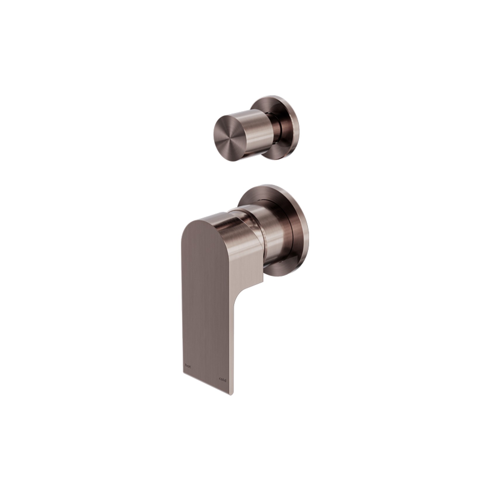 Bianca Shower Mixer & Divertor Back Plate | Brushed Bronze gallery detail image