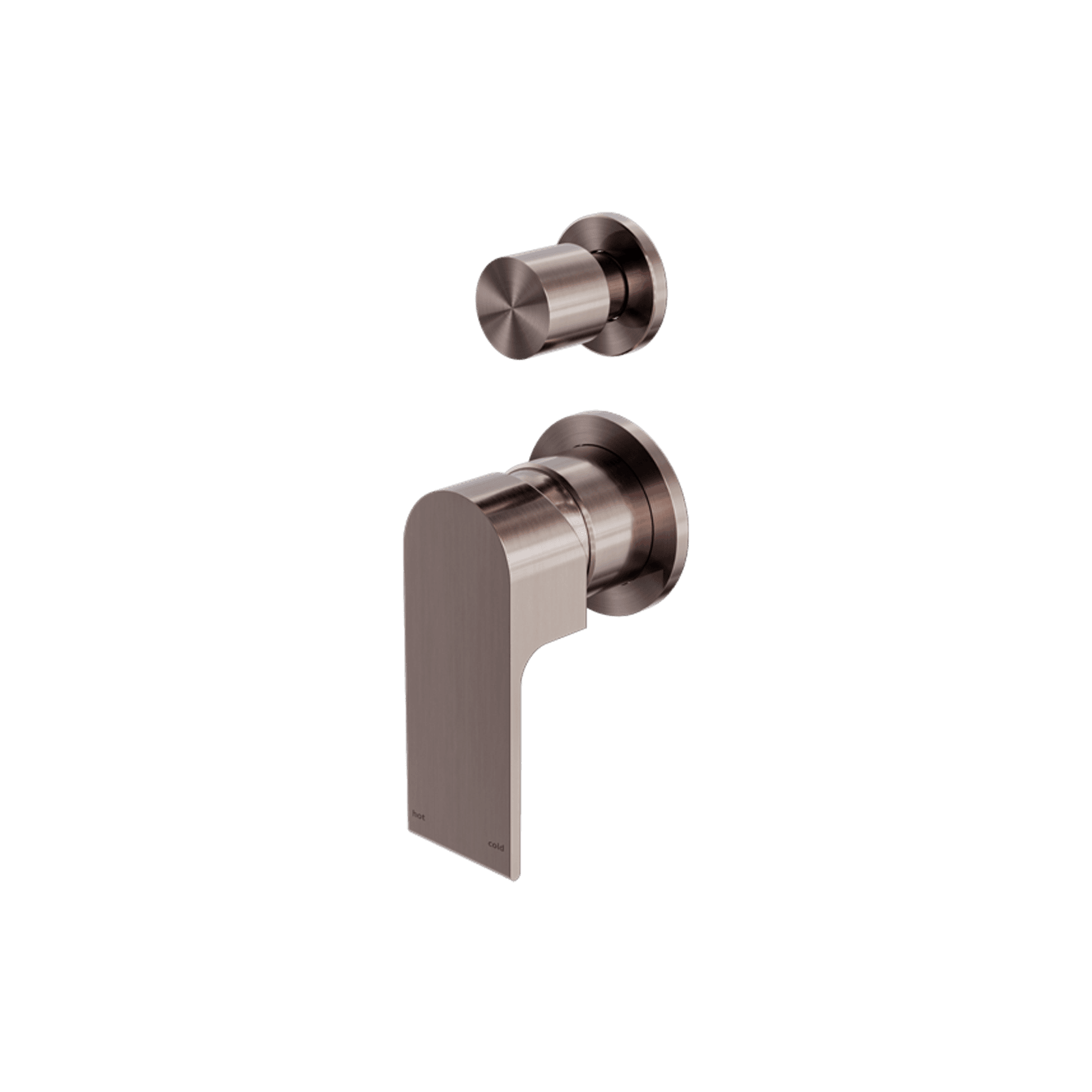 Bianca Shower Mixer & Divertor Back Plate | Brushed Bronze gallery detail image