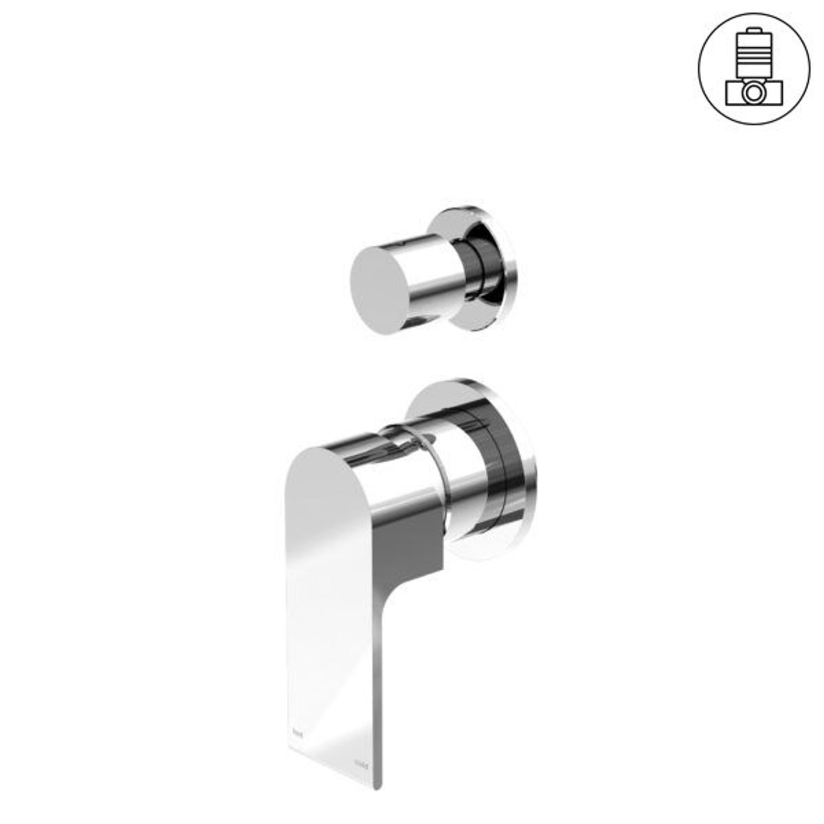 Bianca Shower Mixer & Divertor Back Plate | Chrome gallery detail image