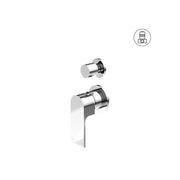 Bianca Shower Mixer & Divertor Back Plate | Chrome gallery detail image
