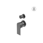 Bianca Shower Mixer & Divertor Back Plate | Gun Metal gallery detail image