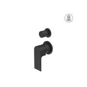 Bianca Shower Mixer & Divertor Back Plate | Matte Black gallery detail image