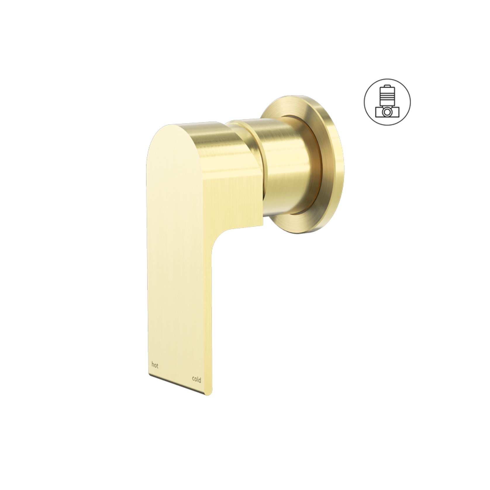 Bianca Shower Mixer 60mm Plate | Brushed Gold gallery detail image