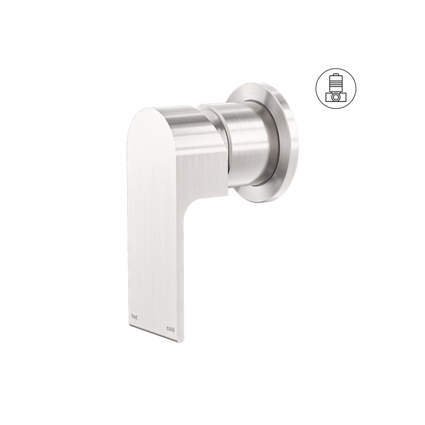 Bianca Shower Mixer 60mm Plate | Brushed Nickel gallery detail image