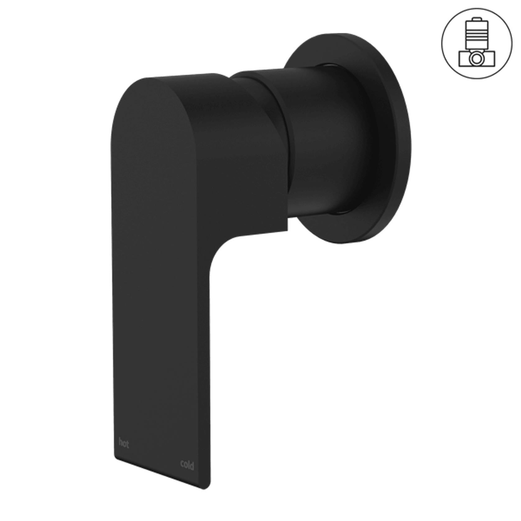 Bianca Shower Mixer 60mm Plate | Matte Black gallery detail image
