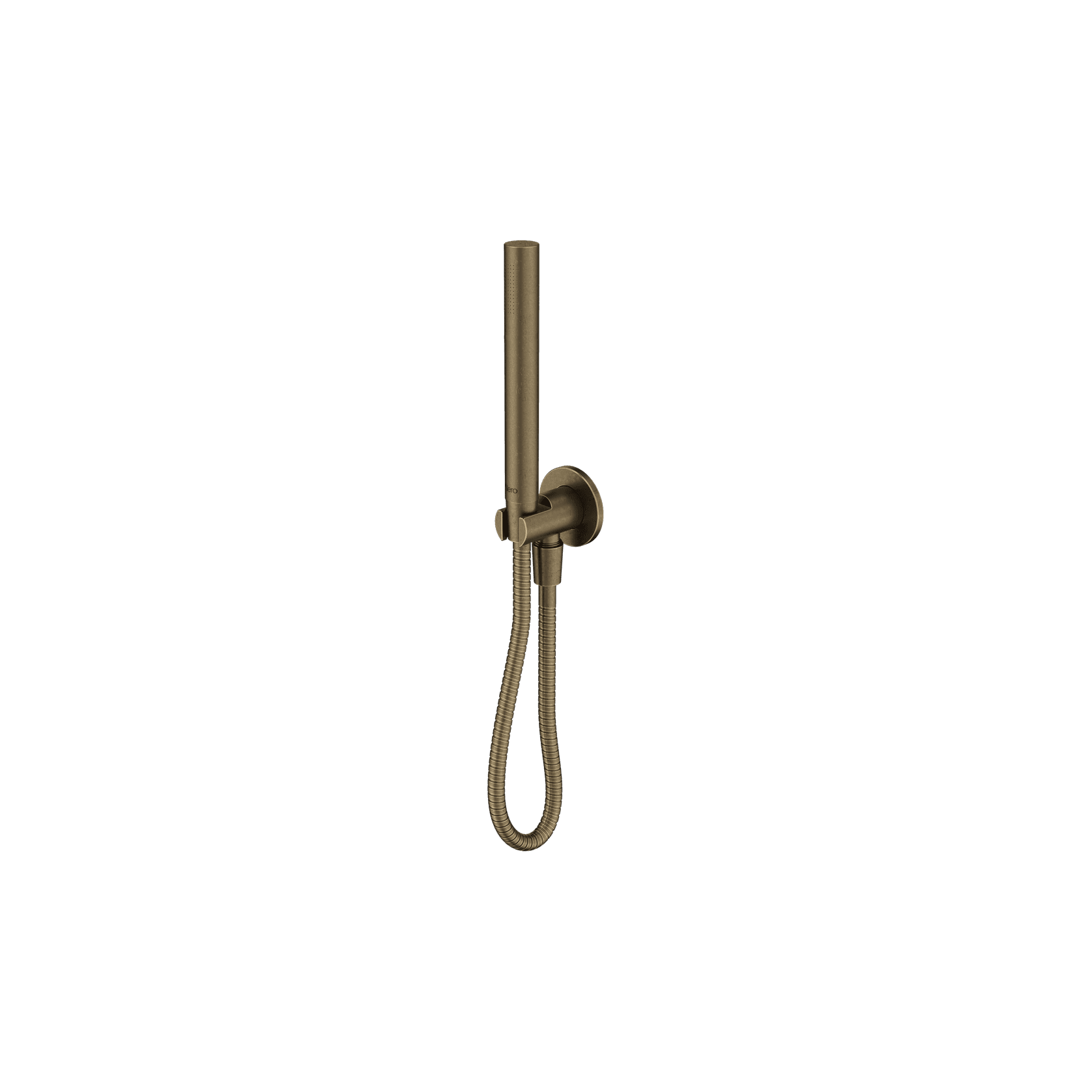 Slim Shower On Bracket II Tumbled Antique Brass gallery detail image