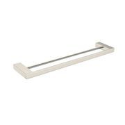 Celia Double Towel Rail 600mm Brushed Nickel gallery detail image