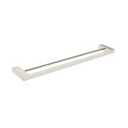 Celia Double Towel Rail 800mm Brushed Nickel gallery detail image