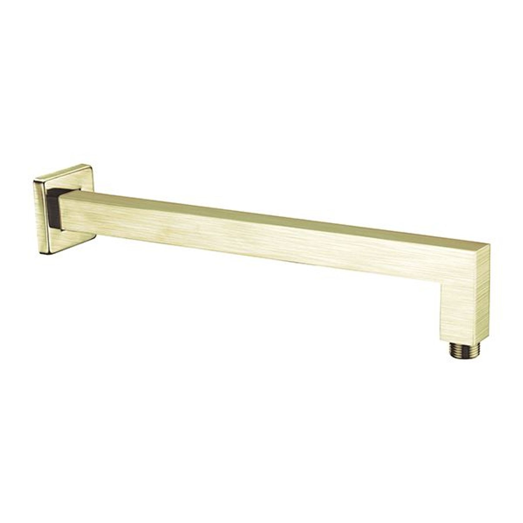 Square Shower Arm Brushed Gold gallery detail image