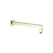 Square Shower Arm Brushed Gold gallery detail image