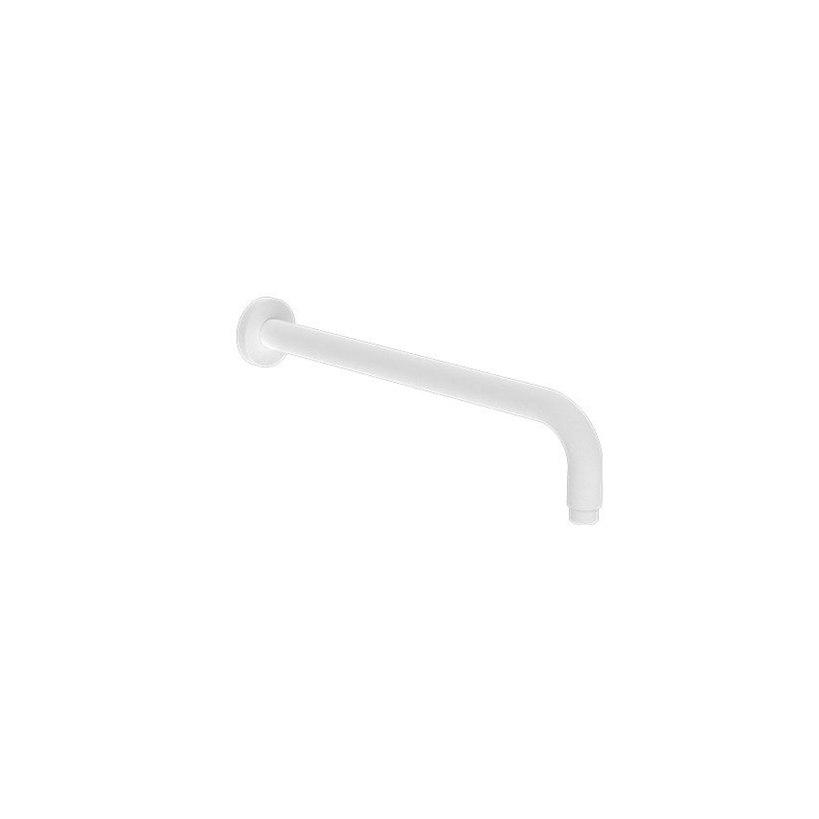 Round Shower Arm 330mm Length Matte White gallery detail image