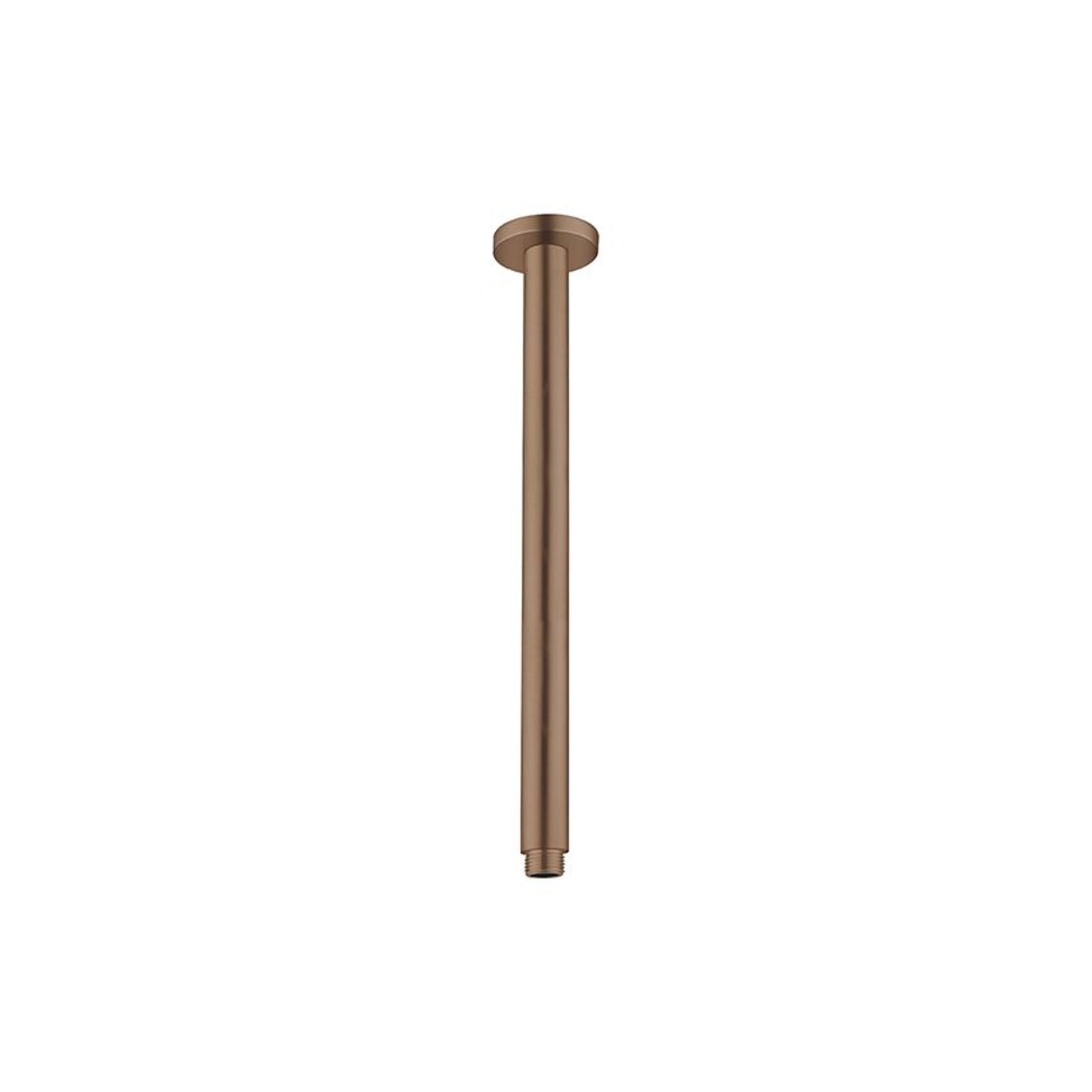 Round Ceiling Arm 300mm Length Brushed Bronze gallery detail image