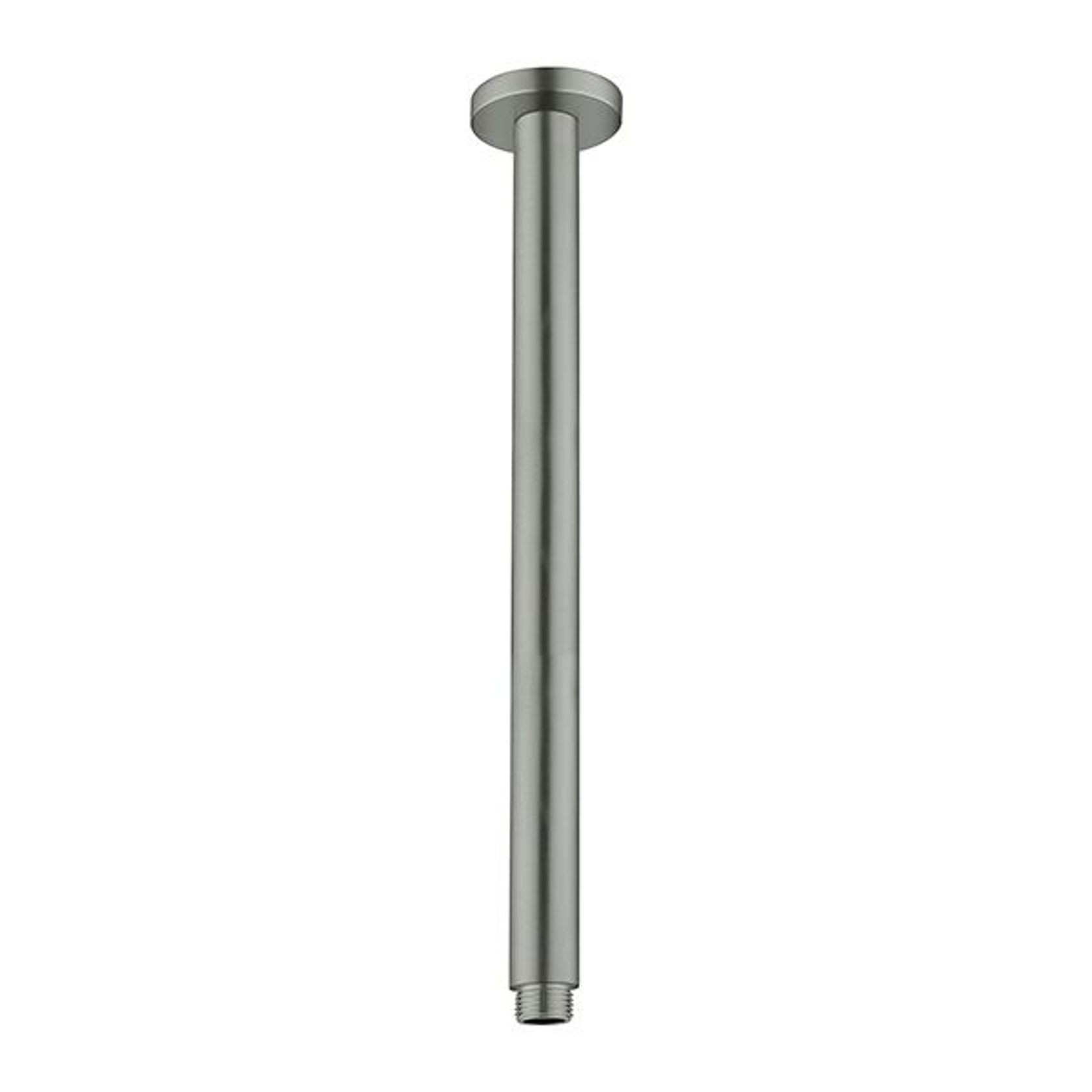 Round Ceiling Arm 300mm Length Gun Metal gallery detail image