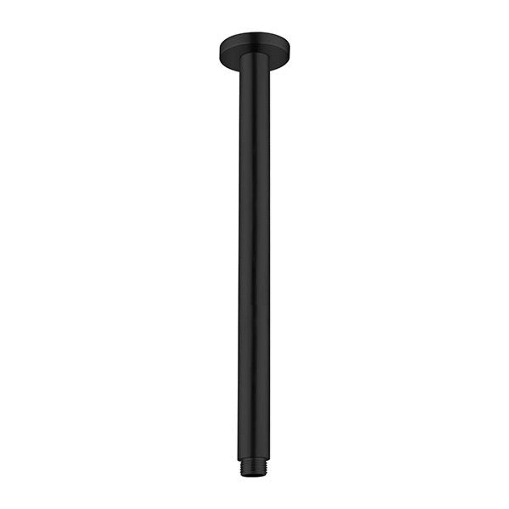 Round Ceiling Arm 450mm Length Matte Black gallery detail image