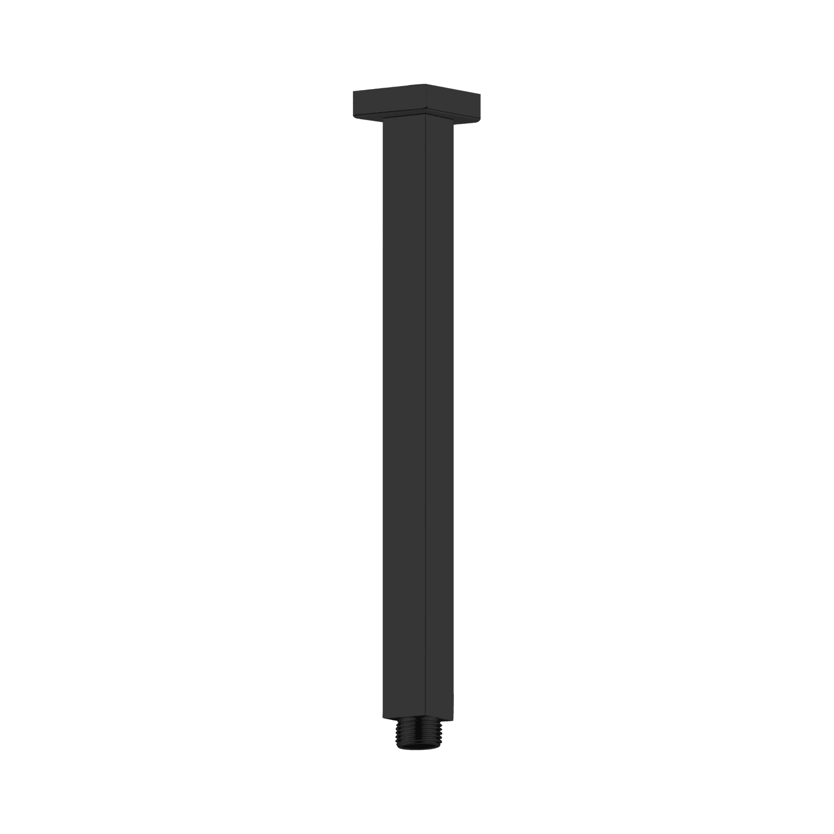 Square Ceiling Arm 450mm Length Matte Black gallery detail image