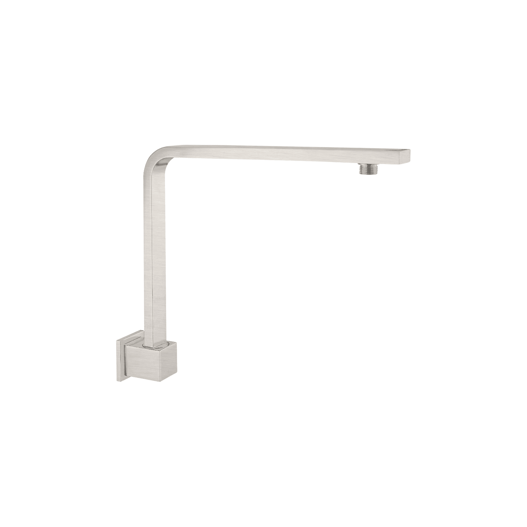Square Swivel Shower Arm Brushed Nickel gallery detail image