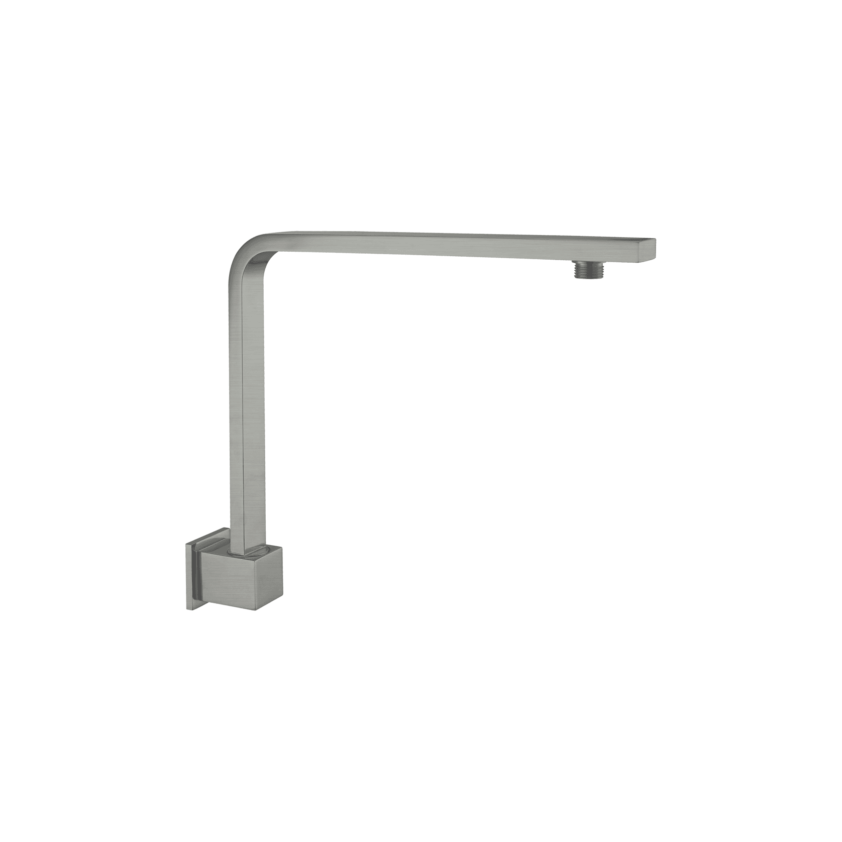 Square Swivel Shower Arm Gun Metal gallery detail image